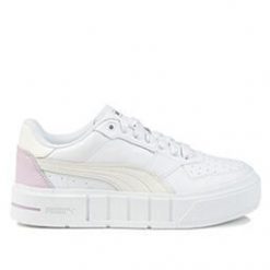 Buty damskie sportowe platformy Puma CALI COURT LTH WNS. Białe obuwie sportowe damskie Puma, bez wzorów. Za 239.00 zł.