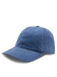 Tommy Hilfiger Czapka z daszkiem Flag '85 Soft 6 Panel Cap AM0AM12531 Granatowy. Niebieskie rękawiczki męskie Tommy Hilfiger, bez wzorów, z bawełny. Za 199.99 zł.