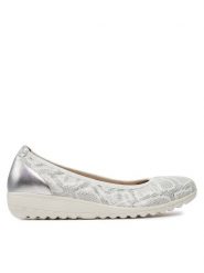 Caprice Baleriny 9-22161-42 Srebrny. Szare baleriny damskie Caprice, bez wzorów, ze skóry, bez obcasa. Za 177.99 zł.