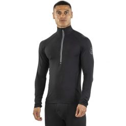 Bluza termoaktywna męska Surfanic Bodyfit Zip Neck. Czarne bluzy męskie Surfanic, m, bez wzorów, bez kaptura. Za 179.99 zł.