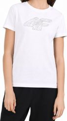 4f Koszulka damska F3309 biała 10S M 4FWMM00TTSHF3309. Białe t-shirty damskie 4f, m, bez wzorów, bez kołnierzyka. Za 75.58 zł.