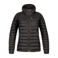 Damska kurtka z kapturem Rafiki Project. Czarne kurtki sportowe damskie Rafiki, bez wzorów, z puchu, z kapturem, wspinaczkowe. W wyprzedaży za 890.20 zł.