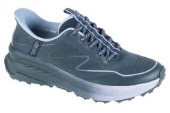 Buty sportowe Sneakersy damskie, Slip-Ins: Switch Back - Mist. Niebieskie obuwie sportowe damskie Skechers, bez wzorów, z materiału, trekkingowe. Za 399.99 zł.