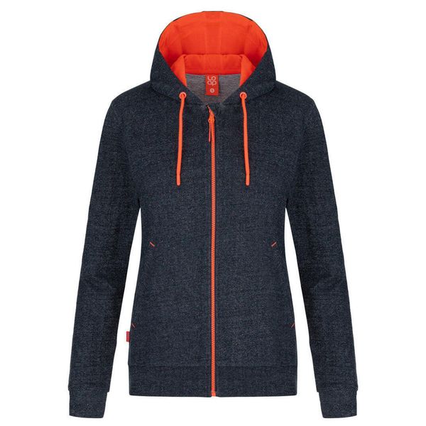 Bluza Loap Edita dla kobiet - Komfort i styl z miękkiej bawełny. Niebieskie bluzy damskie GLENMUIR, bez wzorów, z bawełny, bez kaptura. Za 130.60 zł.