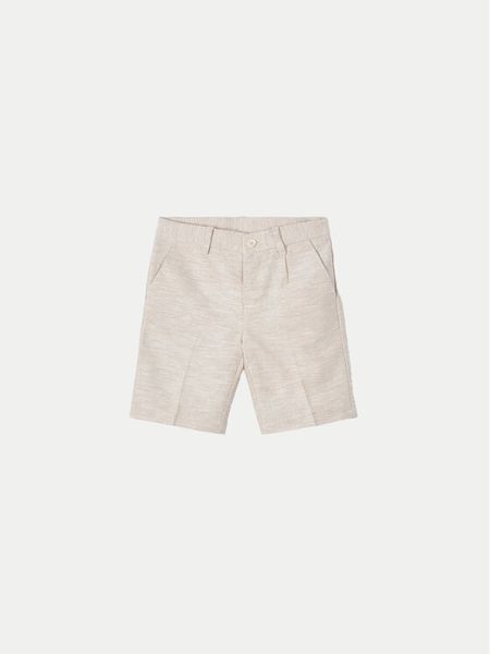 Mayoral Szorty materiałowe 3217 Beżowy Regular Fit. Brązowe szorty dla chłopców Mayoral, bez wzorów, z bawełny. Za 139.99 zł.