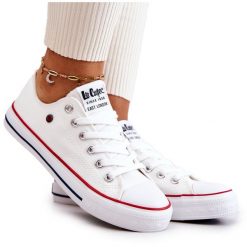 Damskie Trampki Lee Cooper LCW-22-31-0875L Białe. Białe trampki i tenisówki damskie bez wzorów, z gumy, klasyczne, bez zapięcia. Za 173.90 zł.