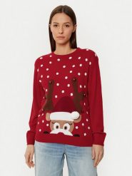 Ysabel Mora Sweter 70029 Czerwony Regular Fit. Czerwone swetry damskie ysabel mora, s, bez wzorów, z syntetyku, bez kołnierzyka, bez ramiączek, bez kaptura. Za 139.99 zł.