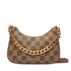 Torebka DKNY. Brązowe torebki do ręki damskie DKNY, bez wzorów, klasyczne, bez dodatków. Za 609.99 zł.