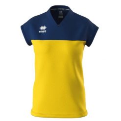 Koszulka damska Errea Bessy. Żółte koszulki sportowe damskie ERREA, s, bez wzorów, sportowe, bez kołnierzyka. Za 184.50 zł.