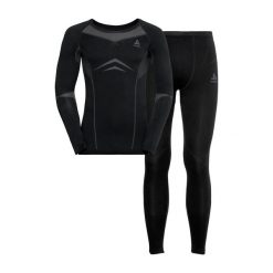 Bielizna termoaktywna męska ODLO Fundamentals Performance Warm Long. Czarna bielizna termoaktywna męska Odlo, m. Za 379.99 zł.
