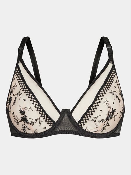 Passionata Biustonosz z fiszbiną Suzy P41RM9 Czarny. Czarne biustonosze Passionata, bez wzorów, z syntetyku. Za 229.99 zł.