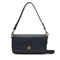 Torebka Tommy Hilfiger. Niebieskie torebki do ręki damskie Tommy Hilfiger, bez wzorów, klasyczne, bez dodatków. Za 509.99 zł.