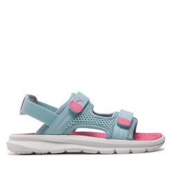 Sandały Puma. Niebieskie sandały chłopięce Puma, bez zapięcia. Za 159.99 zł.