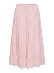 ONLY Spódnica maxi Kelly 15374229 Różowy jasny A-Line Fit. Czerwone spódnice damskie Only, m, bez wzorów, z bawełny, maxi. Za 169.99 zł.