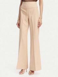 ACCESS FASHION Spodnie materiałowe 63-5022-135 Beżowy Flare Fit. Brązowe spodnie materiałowe damskie ACCESS FASHION, bez wzorów, z materiału. Za 519.99 zł.