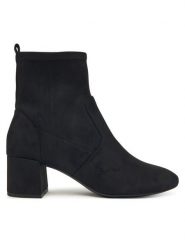 Aldo Botki Tirgus 13805866 Czarny. Czarne botki damskie Aldo, z materiału, bez obcasa, na słupku, bez zapięcia. Za 299.99 zł.