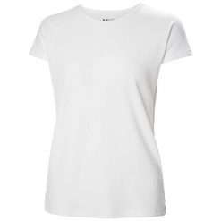 Koszulka damska Helly Hansen Crewline Top. Białe t-shirty damskie Helly Hansen, m, bez wzorów, z materiału, bez kołnierzyka. Za 234.55 zł.