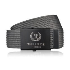 Pasek do spodni męski 125 cm klasyczny pasek parciany grafitowy Paolo Peruzzi PW-28-125. Szare paski damskie bez wzorów, z jeansu, klasyczne. Za 34.00 zł.