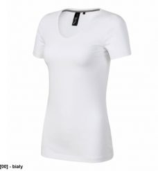 MALFINI Action V-neck - ADLER - Action V-neck - Koszulka damska, 180 g/m, 95 % bawełna, 5 % elastan biały L. Białe t-shirty damskie Malfini, l, bez wzorów, z bawełny, bez kołnierzyka. Za 34.15 zł.