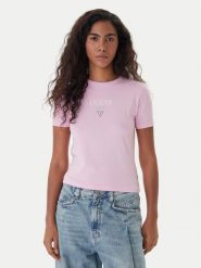 Guess Jeans T-Shirt W6RI15 J1314 Różowy Regular Fit. Czerwone t-shirty i topy dla dziewczynek Guess Jeans, z aplikacjami, z bawełny, bez ramiączek. Za 129.99 zł.