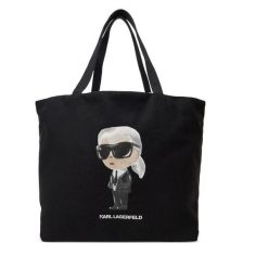 Torebka KARL LAGERFELD. Czarne torebki do ręki damskie KARL LAGERFELD, bez wzorów, bez dodatków. Za 369.99 zł.