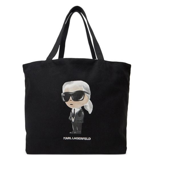 Torebka KARL LAGERFELD. Czarne torebki do ręki damskie KARL LAGERFELD, bez wzorów, bez dodatków. Za 258.99 zł.