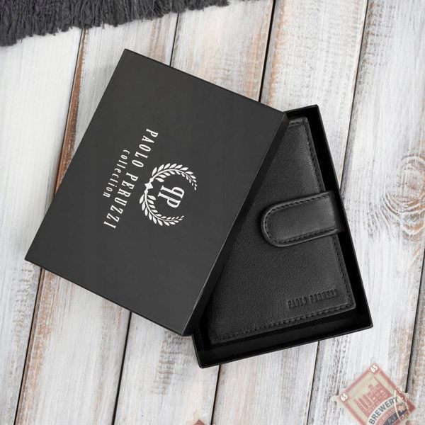 Paolo Peruzzi Portfel męski skórzany klasyczny pionowy czarny z RFID AL-18-BL. Czarne portfele męskie Paolo Peruzzi, bez wzorów. Za 92.16 zł.