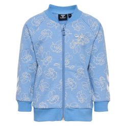 Kurtka dresowa z zamkiem dla niemowlęcia chłopca Hummel Gladsome. Niebieskie bluzy dla niemowląt Hummel, bez wzorów, z dresówki, bez ramiączek, bez kaptura. W wyprzedaży za 172.00 zł.