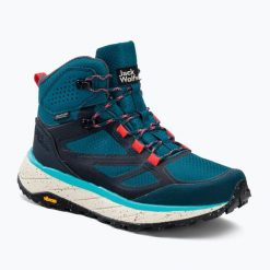 Buty trekkingowe damskie Jack Wolfskin Terraventure Texapore Mid. Niebieskie trekkingi damskie Jack Wolfskin. Za 539.99 zł.