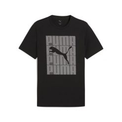 Męska koszulka Graphics PUMA Wording PUMA Black. Czarne koszulki sportowe męskie Puma, m, bez wzorów, z gumy, bez kołnierzyka, bez ramiączek, na fitness i siłownię. Za 190.00 zł.