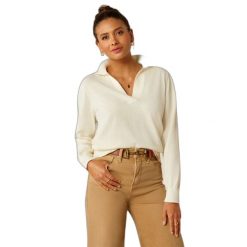 Sweter damski Ariat Langsett. Brązowe swetry damskie Ariat, na zimę, l, bez wzorów, bez kołnierzyka, bez ramiączek, bez kaptura. Za 373.00 zł.