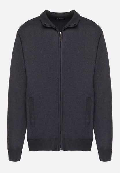 Granatowy Ocieplany Kardigan z Wełną Zapinany na Suwak Acendrie. Niebieskie kardigany męskie Born2be, m, bez wzorów, z dzianiny, klasyczne. Za 64.99 zł.