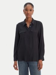 Marella Koszula Febe 2613111051 Granatowy Regular Fit. Niebieskie bluzki damskie Marella, bez wzorów, z acetatu, bez kołnierzyka, bez ramiączek. Za 749.99 zł.