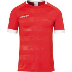 Jersey Uhlsport Division 2.0. Białe koszulki sportowe męskie Uhlsport, m, bez wzorów, z jersey, bez kołnierzyka, bez ramiączek, do piłki nożnej. Za 177.50 zł.