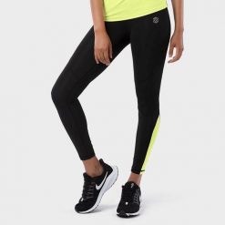 Kobieta Fitness Legginsy sportowe ze średnim stanem Golden Series SIROKO Czarny. Czarne legginsy sportowe damskie SIROKO, xs, bez wzorów, na fitness i siłownię. Za 127.95 zł.