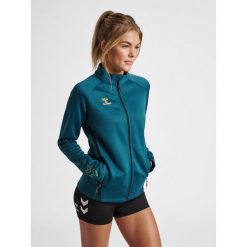 Bluza do piłki ręcznej damska Hummel Cima XK zapinana na zamek. Niebieskie bluzy sportowe damskie Hummel, xl, bez wzorów, z dresówki, bez kaptura, do piłki ręcznej. W wyprzedaży za 232.60 zł.