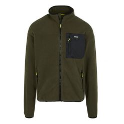 Męska Bluza Polarowa Frankie Z Pełnym Zamkiem Błyskawicznym. Zielone kurtki sportowe męskie Regatta, na zimę, m, bez wzorów, z polaru, trekkingowe. Za 152.99 zł.