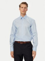 BOSS Koszula H-Hank 50560704 Niebieski jasny Slim Fit. Niebieskie koszule męskie Boss, m, bez wzorów, z bawełny, biznesowe, bez kołnierzyka, bez ramiączek. Za 499.99 zł.