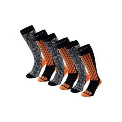 Skarpety narciarskie - Unisex - 6 par - Pomarańczowe. Brązowe skarpety damskie POEDERBAAS, bez wzorów, z wełny. W wyprzedaży za 329.62 zł.