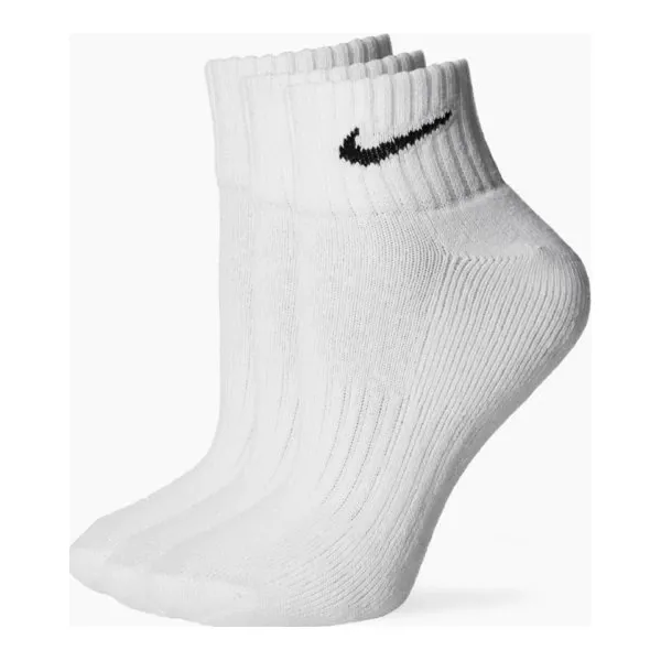 Nike Skarpety Cush Qt 3Pr , biały, rozmiar S. Białe skarpety damskie Nike, bez wzorów, z bawełny. Za 39.99 zł.