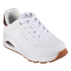 SKECHERS Sneaker WIT 29 (Z274: CHILD, BABY SHOE SIZES). Białe obuwie sportowe damskie Skechers, bez wzorów, z syntetyku, trekkingowe, Skechers Sport. Za 229.99 zł.