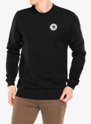 Bluza męska Fjallraven 1960 Logo Badge Sweater. Czarne bluzy męskie Fjällräven, m, bez wzorów, z bawełny, bez kaptura. Za 518.90 zł.