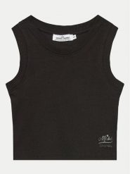 Original Marines Top DEP3088F Czarny Regular Fit. Czarne t-shirty i topy dla dziewczynek Original Marines, bez wzorów, z bawełny, bez ramiączek. Za 49.99 zł.