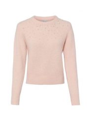 Marie Lund Sweter z domieszką wełny Kobiety różowy, S. Czerwone swetry damskie Marie Lund, s, bez wzorów, z wełny, bez kołnierzyka, bez ramiączek, bez kaptura. Za 129.95 zł.