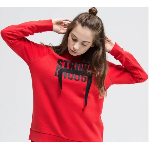 Umbro Bluza Serora , czerwony, rozmiar L. Czerwone bluzy damskie Umbro, l, z aplikacjami, z bawełny, bez kaptura. W wyprzedaży za 79.99 zł.
