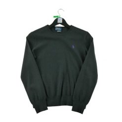 Second life - Kobieta Czarny Wełniany Sweter - Stan bardzo dobry. Czarne swetry damskie Ralph Lauren, bez wzorów, z wełny, sportowe, bez kołnierzyka, bez ramiączek, bez kaptura. Za 191.66 zł.