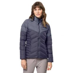 Damska Kurtka Puchowa Tundra. Niebieskie kurtki damskie Jack Wolfskin, m, bez wzorów, z materiału, z kapturem. Za 629.99 zł.