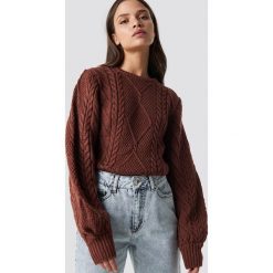 Trendyol Sweter ze splotem - Red. Swetry damskie marki Trendyol. Za 121.95 zł.