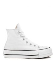 Converse Trampki Chuck Taylor All Star Lft Hi 560846C Biały. Białe trampki i tenisówki damskie Converse, bez wzorów, z materiału, retro, bez zapięcia. Za 269.99 zł.