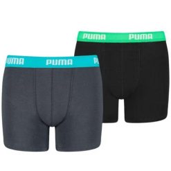 Bokserki Chłopięce Basic (zestaw 2 Sztuk). Czarne szorty dla chłopców Puma, bez wzorów, sportowe. Za 101.99 zł.
